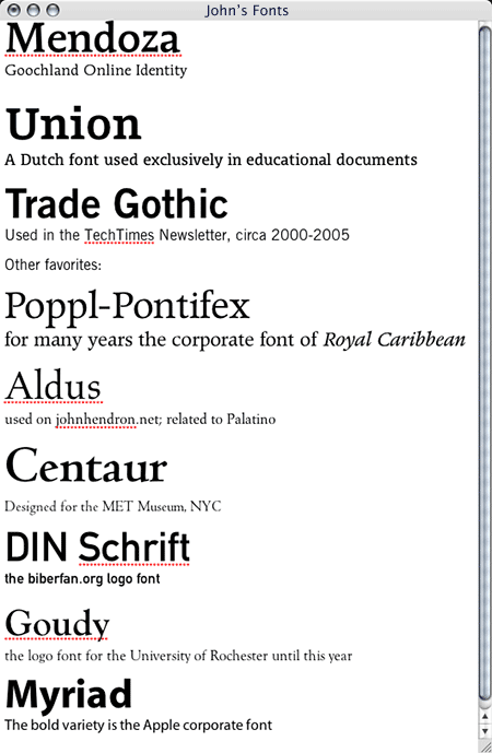 John’s Fonts