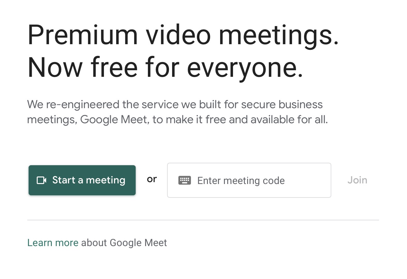 Google Hangout Meet